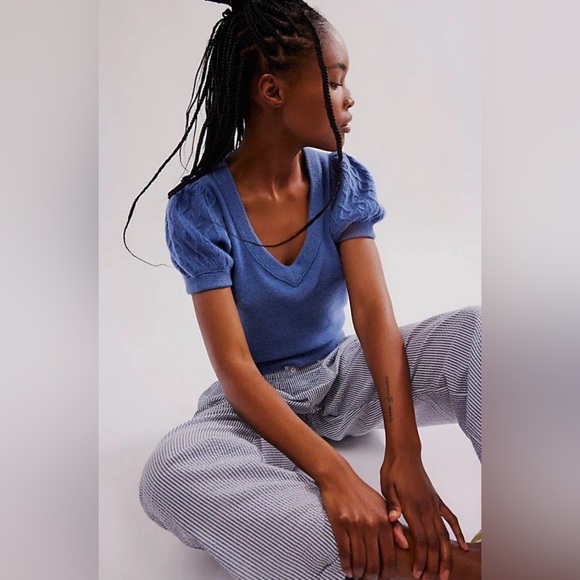 5. NWT Free People Annabel Cashmere Shirt - Picture 2 of 5